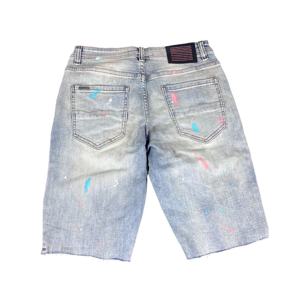 Serenede Coral Reef Denim Men Jean Shorts Men Size 32 - Picture 4 of 8